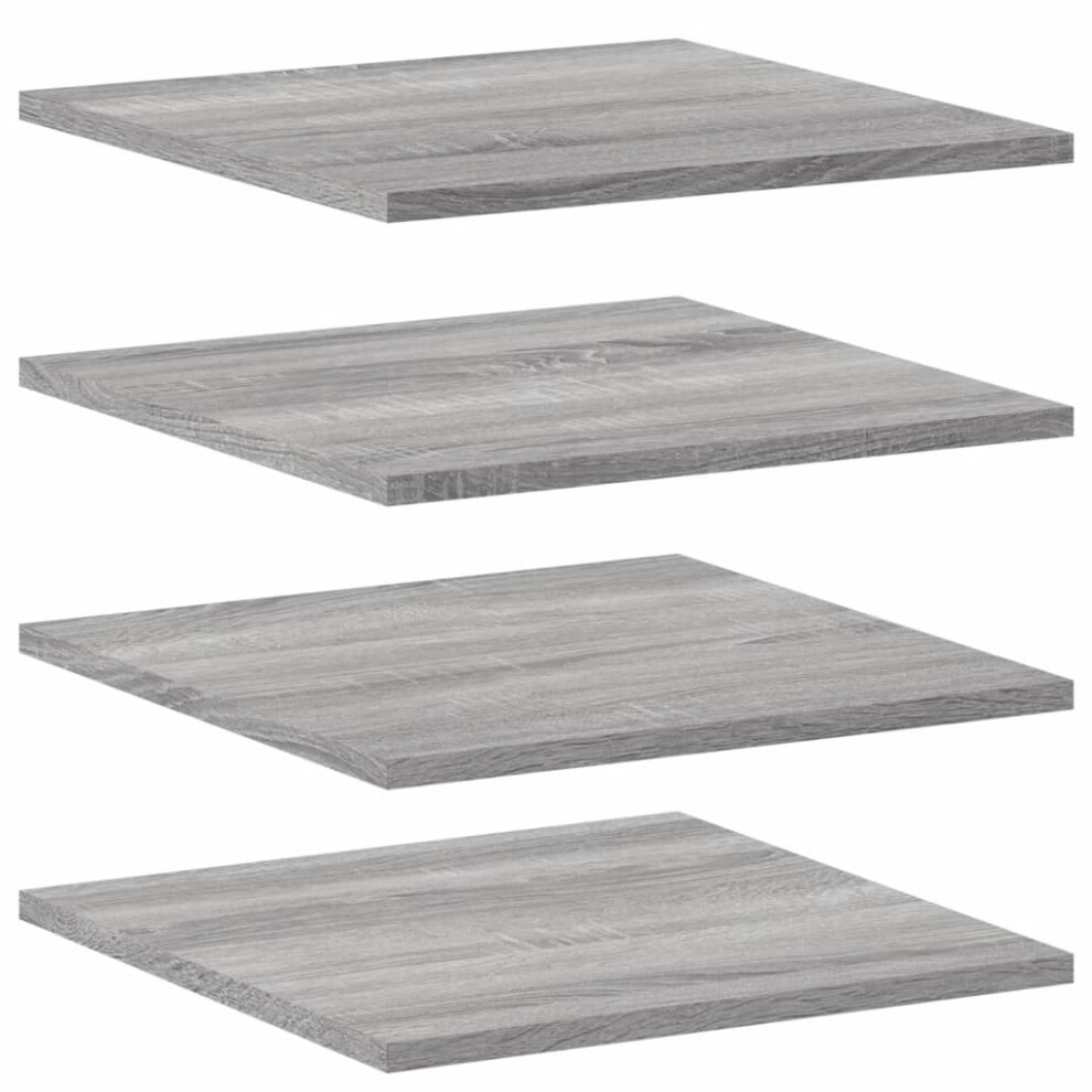 (grey sonoma, 40 x 40 x 1.5 cm) vidaXL Bookshelf Board Extra Shelf Replacement Panel DIY Board Engineered Wood