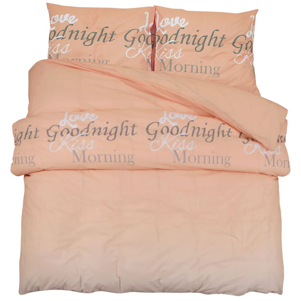Vidaxl (, 140 X 200 Cm + 60 X 70 Cm/ 1 Pcs) 1/2X Duvet Cover Set Cotton Duvet Slipcover Sheet Multi Colours/Sizes Pink