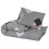 VidaXL vidaXL Bettwäsche-Set Grau 140x200 cm Baumwolle 3