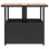 VidaXL (black) vidaXL Garden Table with Parasol Hole Outdoor Table Side Table Poly Rattan 6