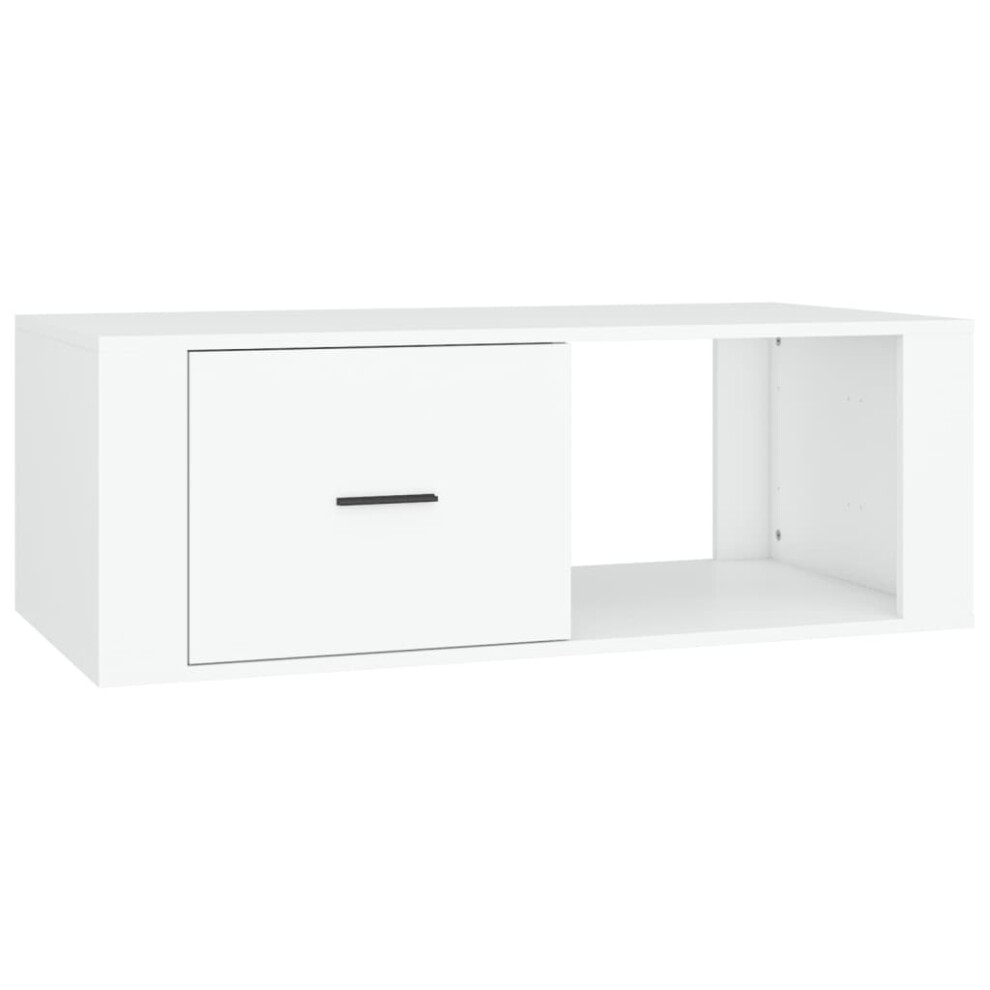 Vidaxl (White) Coffee Table Engineered Wood Side Accent End Tea Table Multi Colours