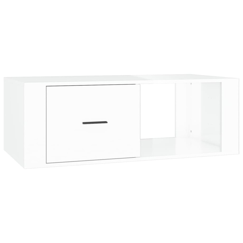 (high gloss white) vidaXL Coffee Table Engineered Wood Side Accent End Tea Table Multi Colours