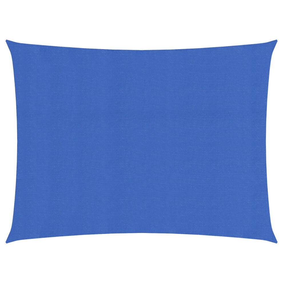 New Vidaxl (, 3.5 X 4.5 M) Sunshade Sail Canopy Screen Balcony Awning Canopy Hdpe Rectangular Blue