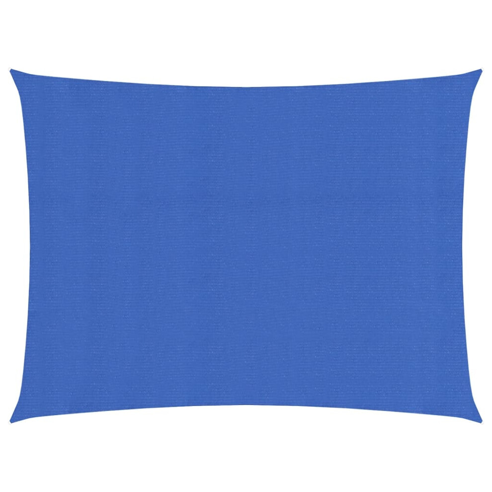 Photos - Parasol VidaXL   Sunshade Sail Canopy Screen Balcony Awning Canopy HDPE Rectangular (blue, 4 x 5 m)
