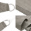 VidaXL (light grey, 2 x 2.5 m) vidaXL Sunshade Sail Canopy Screen Balcony Awning Canopy HDPE Rectangular 6