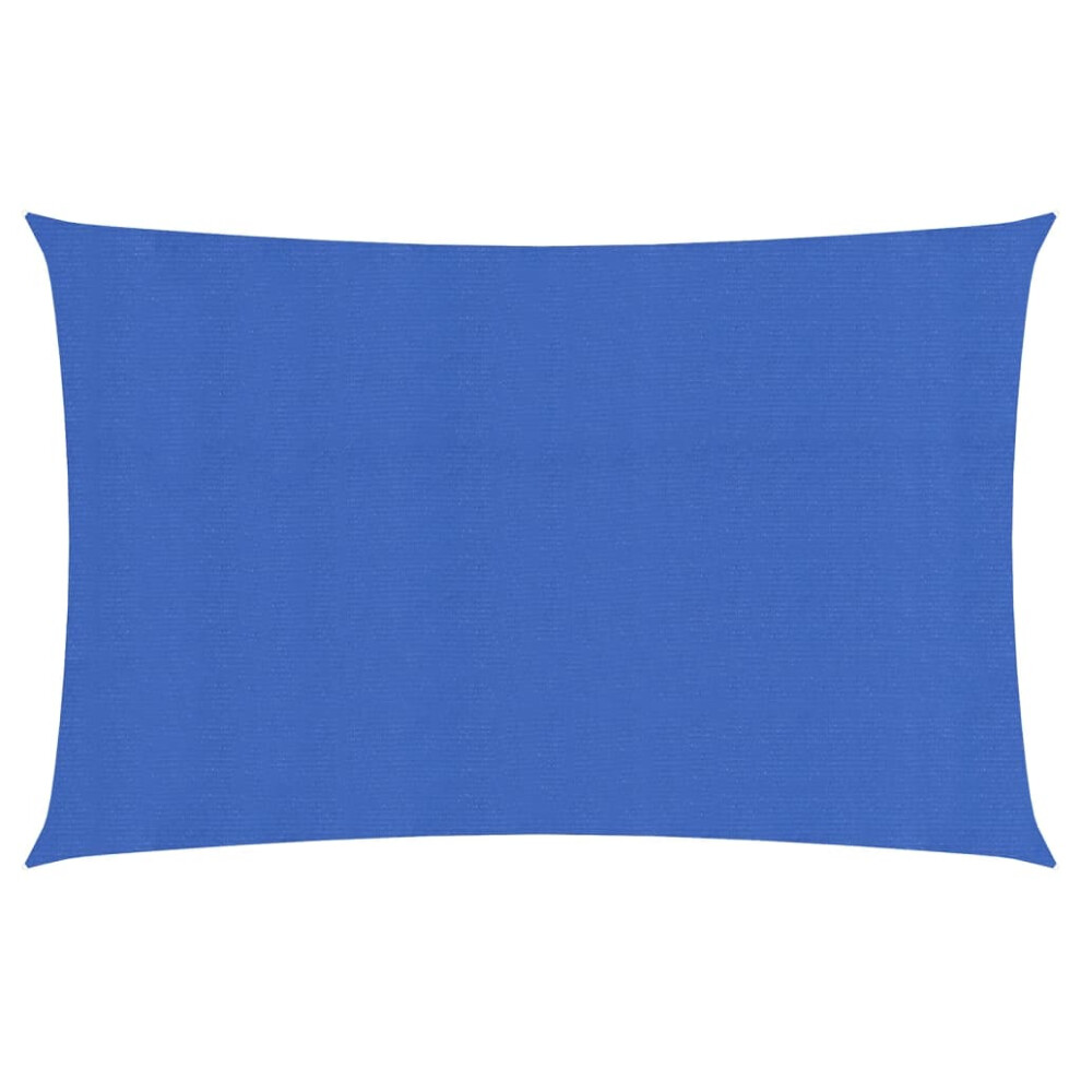 Photos - Parasol VidaXL   Sunshade Sail Canopy Screen Balcony Awning Canopy HDPE Rectangular (blue, 4 x 7 m)