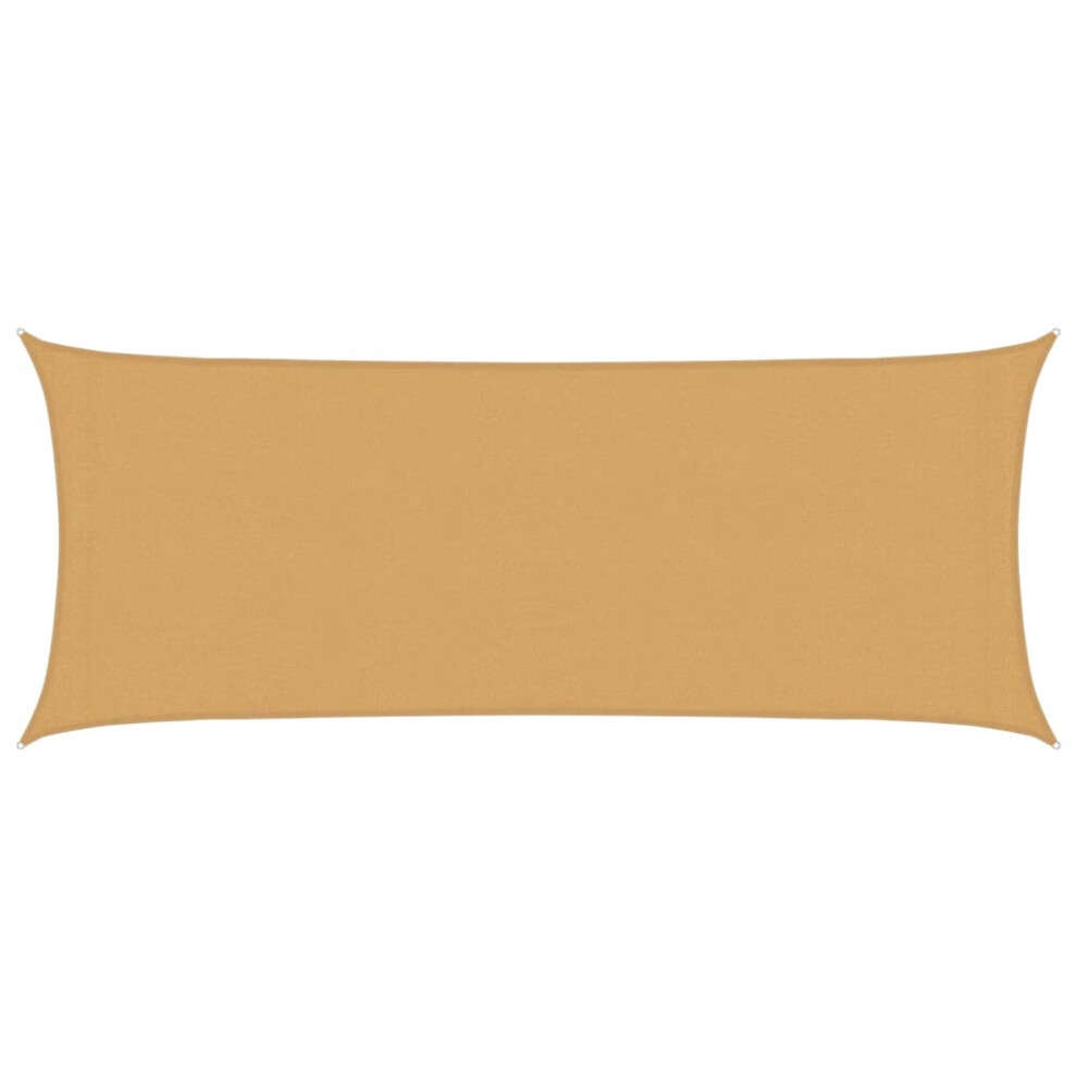 Vidaxl (Sand, 2 X 5 M) Sunshade Sail Canopy Screen Balcony Awning Canopy Hdpe Rectangular