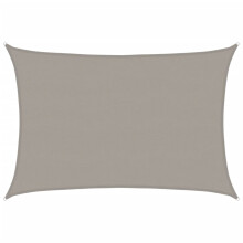 (light grey, 5 x 7 m) vidaXL Sunshade Sail Canopy Screen Balcony Awning Canopy HDPE Rectangular
