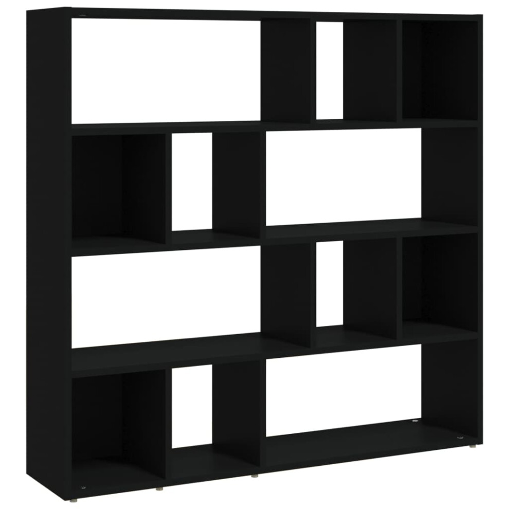 (black) vidaXL Book Cabinet/Room Divider Bookshelf Storage Rack Bookcase Multi Colours