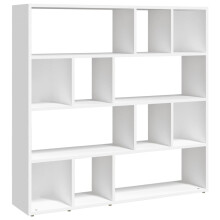 (white) vidaXL Book Cabinet/Room Divider Bookshelf Storage Rack Bookcase Multi Colours