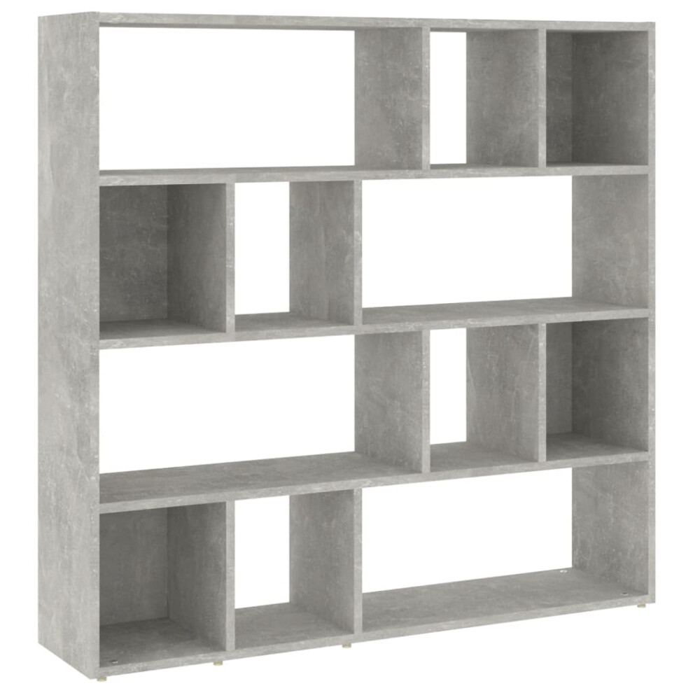 (concrete grey) vidaXL Book Cabinet/Room Divider Bookshelf Storage Rack Bookcase Multi Colours