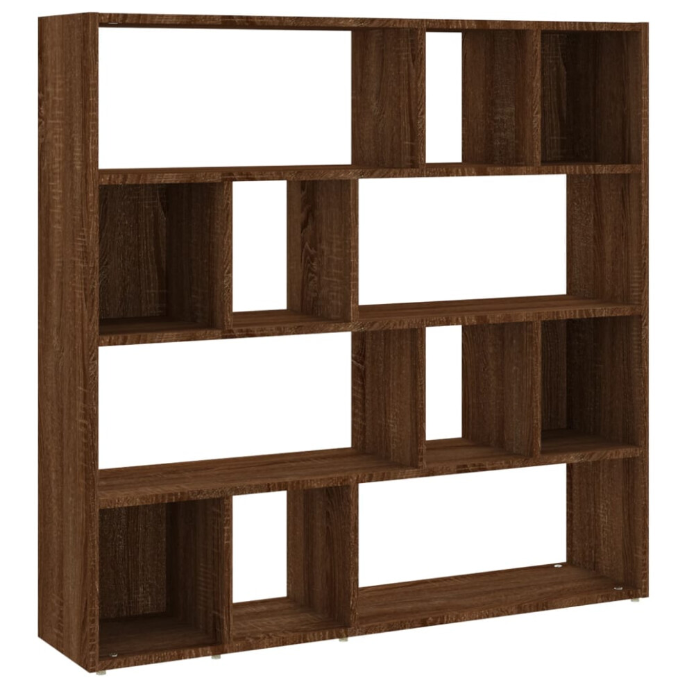 (brown oak) vidaXL Book Cabinet/Room Divider Bookshelf Storage Rack Bookcase Multi Colours