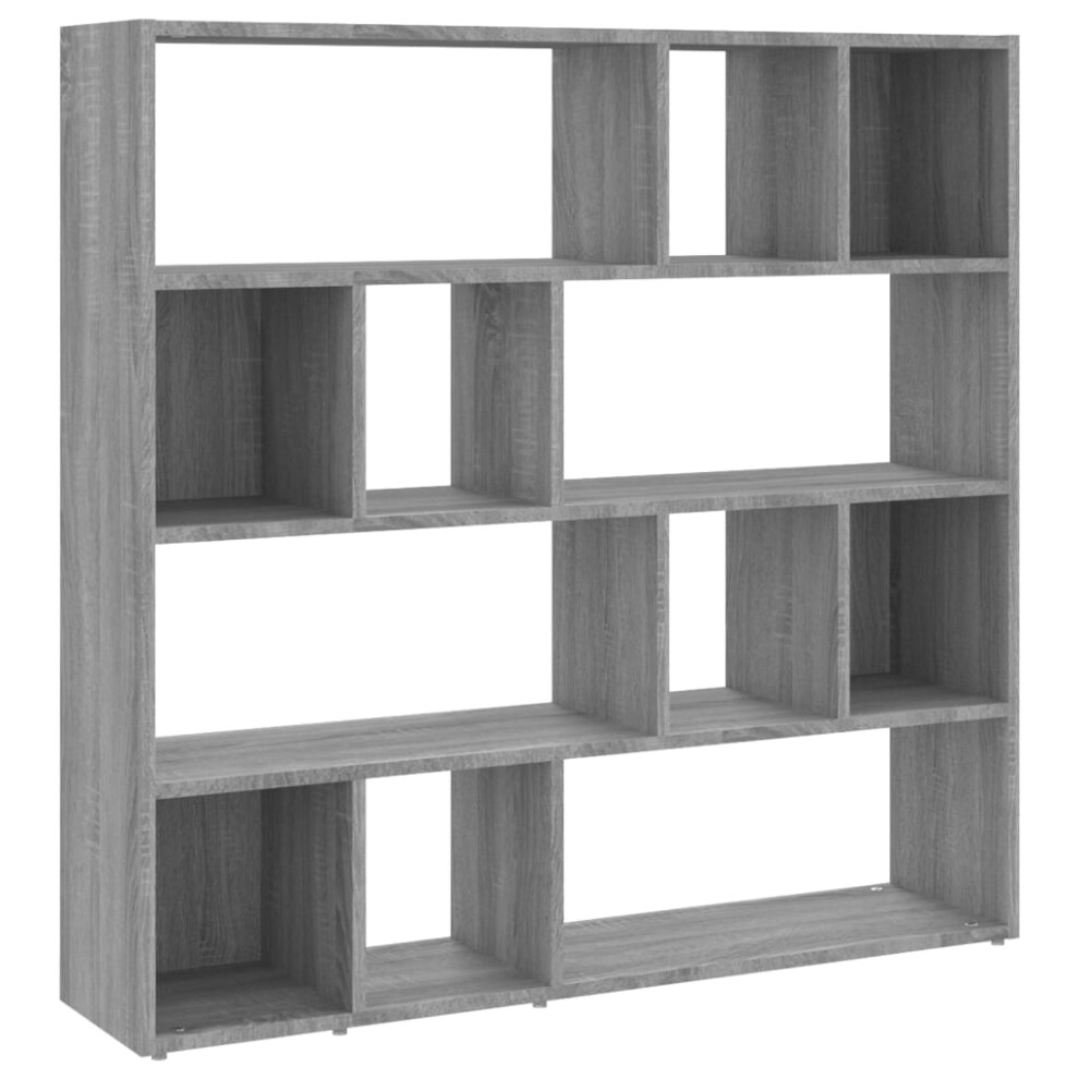 (grey sonoma) vidaXL Book Cabinet/Room Divider Bookshelf Storage Rack Bookcase Multi Colours