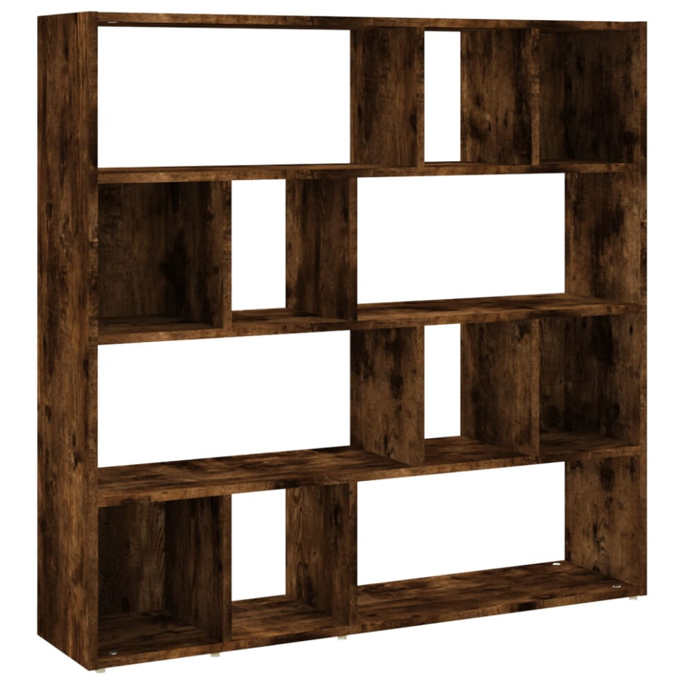 Vidaxl (Smoked Oak) Book Cabinet/Room Divider Bookshelf Storage Rack Bookcase Multi Colours