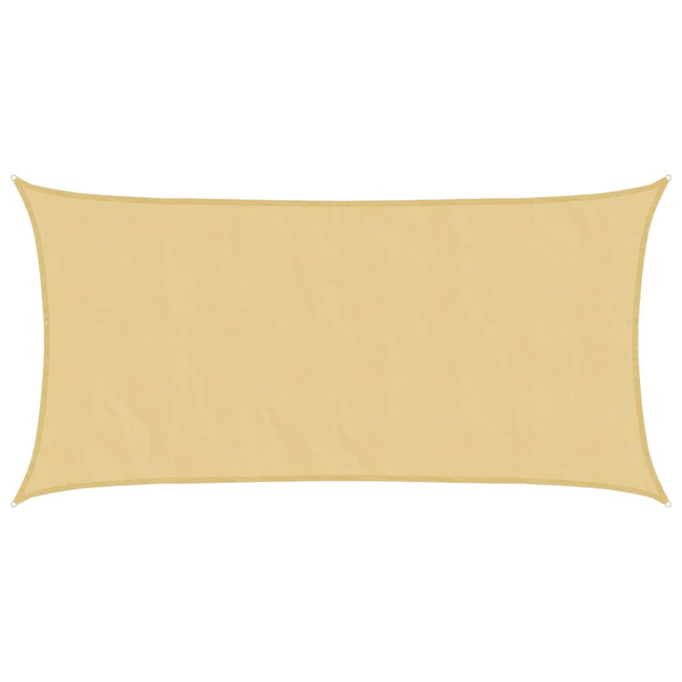 Vidaxl (Sand, 2.5 X 4.5 M) Sunshade Sail Oxford Fabric Rectangular Patio Shade Sunscreen Canopy