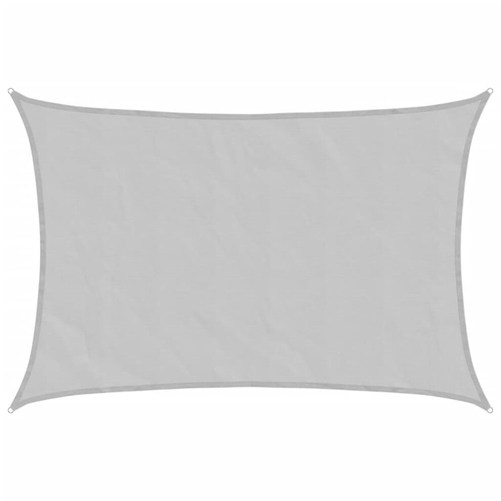 New Vidaxl ( 3.5 X 4.5 M) Sunshade Sail Oxford Fabric Rectangular Patio Shade Sunscreen Canopy Light/Grey