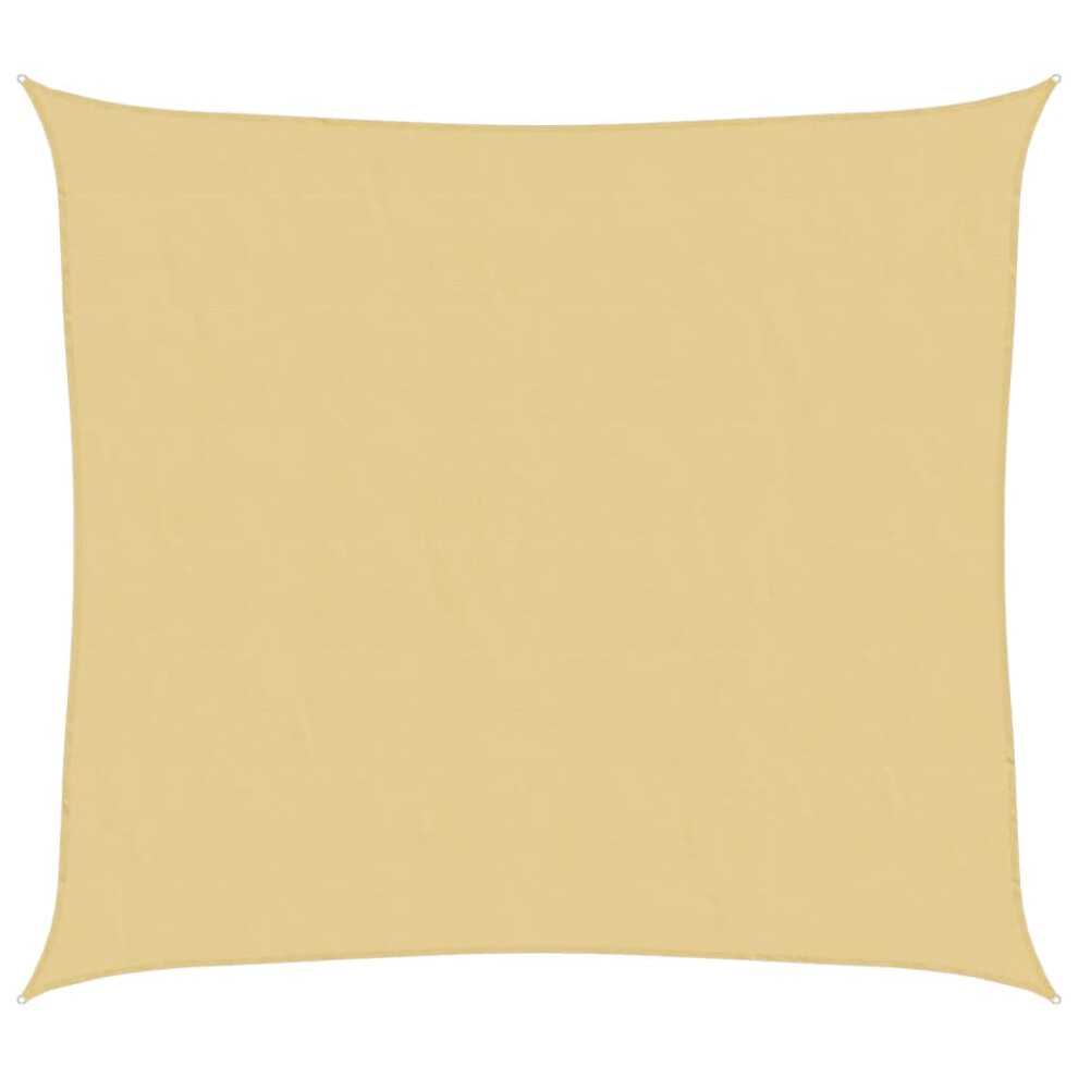 Vidaxl (Sand, 2.5 X 3 M) Sunshade Sail Oxford Fabric Rectangular Patio Shade Sunscreen Canopy