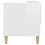 VidaXL (high gloss white, 2 pcs) vidaXL 1/2x Bedside Table Engineered Wood Bed Cabinet End Table Multi Colours 6