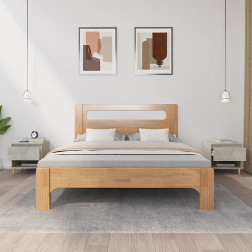 VidaXL (concrete grey, 2 pcs) vidaXL 1/2x Bedside Table Engineered Wood Bed Cabinet End Table Multi Colours 2