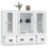 VidaXL (white) vidaXL Highboards Storage Cabinet Side Cabinets Cupboard 3 pcs Engineered Wood 5