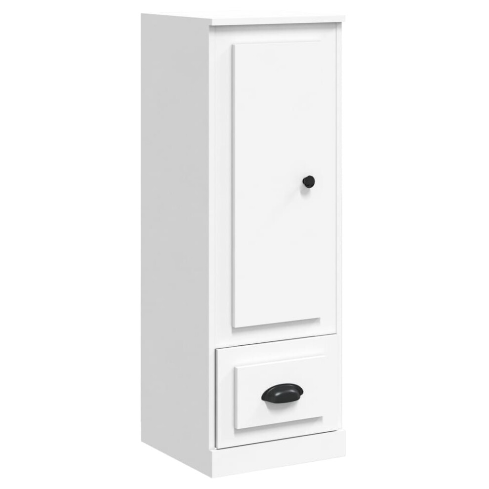 Vidaxl (White) Highboard Sideboard Cabinet Cupboard Buffet Cabinet Engineered Wood White