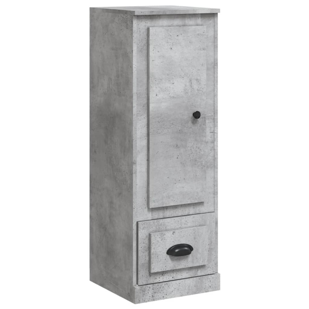 Vidaxl (Concrete ) Highboard Sideboard Cabinet Cupboard Buffet Cabinet Engineered Wood Grey