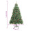 VidaXL (180 cm) vidaXL Artificial Hinged Christmas Tree Pre Lit Xmas Tree with Cones & Berries 4