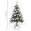 VidaXL (150 cm) vidaXL Artificial Hinged Christmas Tree Pre Lit Xmas Tree with Cones & Berries 9