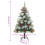 VidaXL (120 cm) vidaXL Artificial Hinged Christmas Tree Pre Lit Xmas Tree with Cones & Berries 9