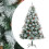 VidaXL (180 cm) vidaXL Artificial Hinged Christmas Tree Pre Lit Xmas Tree with Cones & Berries 1