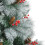 VidaXL (210 cm) vidaXL Artificial Hinged Christmas Tree Pre Lit Xmas Tree with Cones & Berries 5