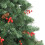 VidaXL (210 cm) vidaXL Artificial Hinged Christmas Tree Pre Lit Xmas Tree with Cones & Berries 5