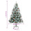 VidaXL (240 cm) vidaXL Artificial Hinged Christmas Tree Pre Lit Xmas Tree with Cones & Berries 4