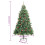 VidaXL (210 cm) vidaXL Artificial Hinged Christmas Tree Pre Lit Xmas Tree with Cones & Berries 4