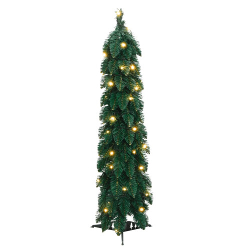 VidaXL (green, 90 cm) vidaXL Artificial Pre-lit Christmas Tree with LEDs Artificial Tree Decoration 2