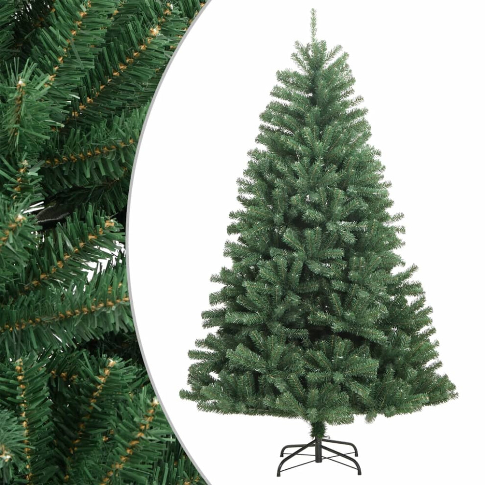 Vidaxl (Green, 180 Cm) Artificial Hinged Christmas Tree Christmas Decoration With Flocked Snow