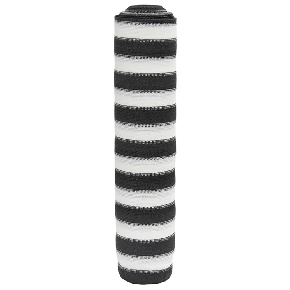 Vidaxl (Anthracite And White, 2 X 50 M (195 G)) Privacy Net Hdpe 195 G/M² Balcony Privacy Screen Protective Screen