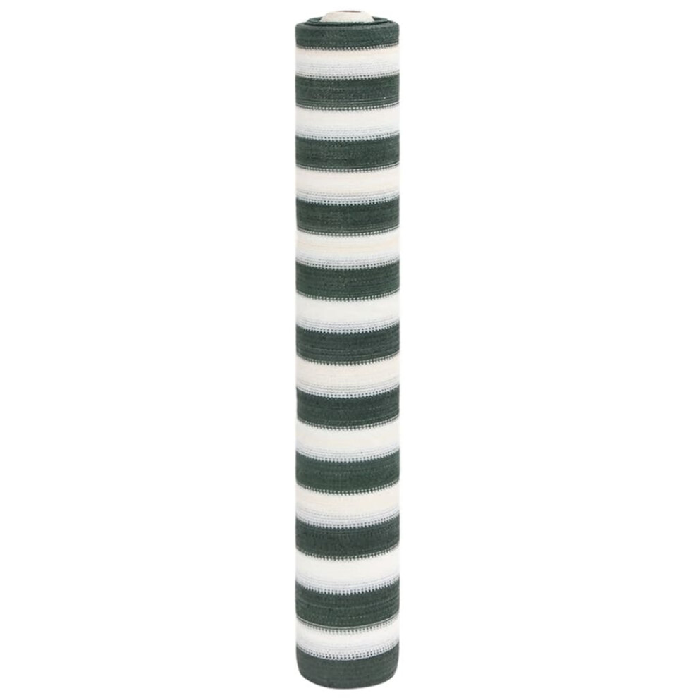 Vidaxl (Green And White, 1.5 X 25 M (195 G)) Privacy Net Hdpe 195 G/M² Balcony Privacy Screen Protective Screen