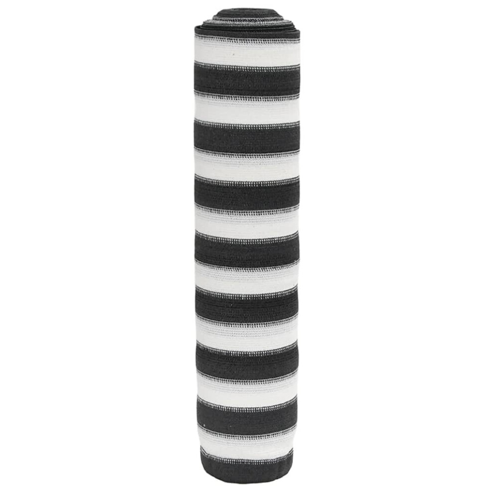 Vidaxl (Anthracite And White, 2 X 10 M (150 G)) Privacy Net Hdpe 195 G/M² Balcony Privacy Screen Protective Screen