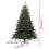VidaXL (240 cm) vidaXL Artificial Hinged Christmas Tree Pre Lit Xmas Tree with Cones & Berries 4