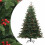 VidaXL (240 cm) vidaXL Artificial Hinged Christmas Tree Pre Lit Xmas Tree with Cones & Berries 1