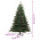 VidaXL (210 cm) vidaXL Artificial Hinged Christmas Tree Pre Lit Xmas Tree with Cones & Berries 4