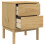 VidaXL (wax brown) vidaXL Bedside Cabinet Nightstand Side Table Bed Side Cabinet Solid Wood Pine 8
