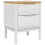 VidaXL (white) vidaXL Bedside Cabinet Nightstand Side Table Bed Side Cabinet Solid Wood Pine 2