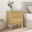 VidaXL (wax brown) vidaXL Bedside Cabinet Nightstand Side Table Bed Side Cabinet Solid Wood Pine 3