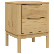 (wax brown) vidaXL Bedside Cabinet Nightstand Side Table Bed Side Cabinet Solid Wood Pine