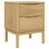 VidaXL (wax brown) vidaXL Bedside Cabinet Nightstand Side Table Bed Side Cabinet Solid Wood Pine 2