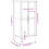 VidaXL (white) vidaXL Wardrobe Closet Clothes Organiser Storage Cupboard Solid Wood Pine 4