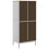 VidaXL (white) vidaXL Wardrobe Closet Clothes Organiser Storage Cupboard Solid Wood Pine 7