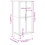 VidaXL (wax brown) vidaXL Wardrobe Closet Clothes Organiser Storage Cupboard Solid Wood Pine 10